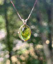 Load image into Gallery viewer, Gem quality gumdrop Peridot necklace with special inclusions