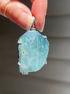 Collectors Drop - XL Aqua Aura Danburite pendant