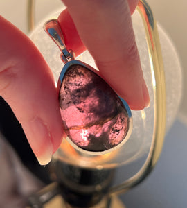 One of a kind - RARE XL Gem Grade Siberite aka Purple Tourmaline pendant