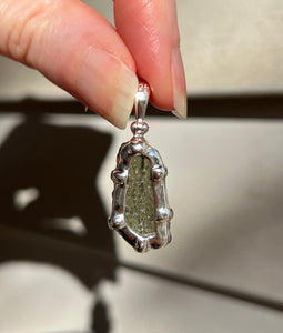 Genuine Czech Moldavite pendant 5.4 carats