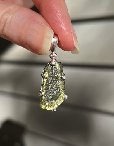 Genuine Czech Moldavite pendant 5.4 carats