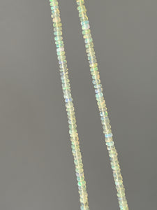 Sparkling Golden Ethiopian Opal & Tanzanite necklace