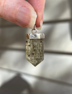 Epidote included Scapolite pendants