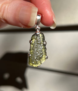 Genuine Czech Moldavite pendant 5.4 carats