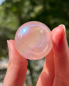 Angel Aura Rose Quartz Sphere 34mm