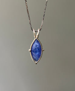 Top Quality Tanzanite necklace with incredible shimmer