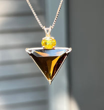 Load image into Gallery viewer, Natural Citrine Angelic Star Necklace with Radiant Sphene