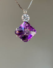 Load image into Gallery viewer, One of a kind Top Quality Amethyst Magician Stone necklace with XL flawless Phenacite