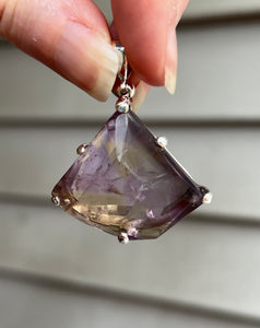 Faceted Natural Ametrine pendant