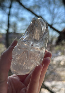 “Chief” Winged Star Being Traveler Skull in Smoky Quartz - Collectors crystal Specimen