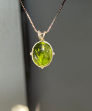 Load image into Gallery viewer, Gem quality gumdrop Peridot necklace with special inclusions