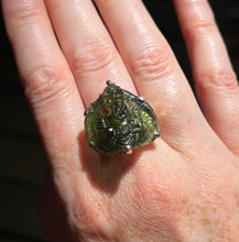 Load image into Gallery viewer, Collectors Drop - RARE Lord Ganesha carved Moldavite size 8 - One of a kind