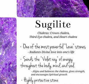 Collectors Drop - Multi color Sugilite pendant