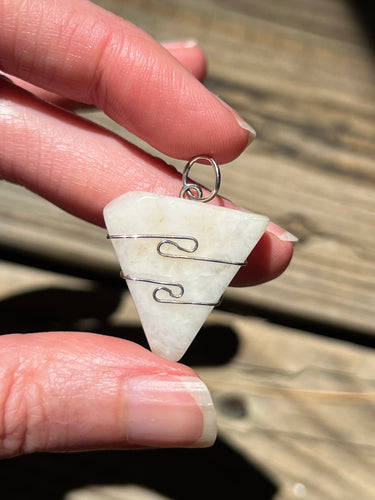 Azozeo Activated White Azeztulite pendant