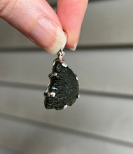 Load image into Gallery viewer, Genuine Raw Czech Moldavite pendant - 16.8 carats