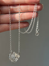 Load image into Gallery viewer, Herkimer Diamond Crystal necklace with Record Keepers and Inner Child crystals on 24 inch chain