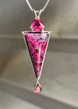 Load image into Gallery viewer, Top Quality Eudialyte, Pink Tourmaline &amp; Watermelon Tourmaline necklace