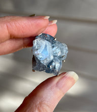 Load image into Gallery viewer, Gemmy, Ethereal Blue Celestite druzy cluster pendant