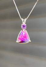 Load image into Gallery viewer, Hot pink Sugilite necklace with Amethyst