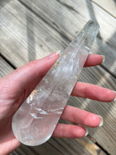 Load image into Gallery viewer, Clear (Colorless) Fluorite Bodywork wands (5.5 inch medium size)