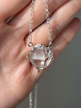 Load image into Gallery viewer, Herkimer Diamond Crystal necklace with Record Keepers and Inner Child crystals on 24 inch chain