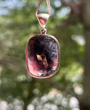 Load image into Gallery viewer, Collectors Drop - Faceted Ruby Sapphire pendant