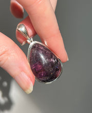 Load image into Gallery viewer, One of a kind - RARE XL Gem Grade Siberite aka Purple Tourmaline pendant