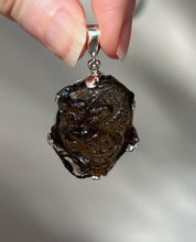 Load image into Gallery viewer, Natural Smoky Citrine Carved Dragon pendant