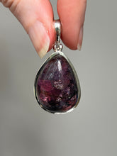 Load image into Gallery viewer, One of a kind - RARE XL Gem Grade Siberite aka Purple Tourmaline pendant