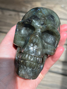 The Space Time Wizard Labradorite Skull Being