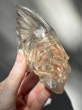 Load image into Gallery viewer, “Chief” Winged Star Being Traveler Skull in Smoky Quartz - Collectors crystal Specimen