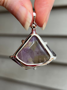 Faceted Natural Ametrine pendant