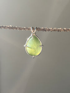 Abundance Unlocked - Cats Eye Jade pendant