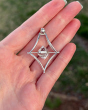 Load image into Gallery viewer, Herkimer Diamond (naturally double terminated) Stargate Pendant