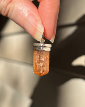 Load image into Gallery viewer, Imperial Topaz crystal pendant with rainbows galore