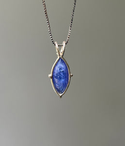 Top Quality Tanzanite necklace with incredible shimmer