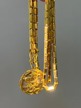 Load image into Gallery viewer, 23k solid yellow gold 22 inch Thai baht chain necklace with pretzel clasp - stamped “965%”