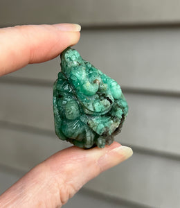 Collectors Carved Emerald Ganesha