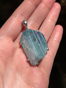 Collectors Drop - XL Aqua Aura Danburite pendant