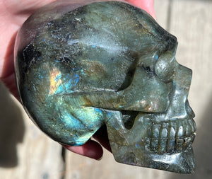 The Space Time Wizard Labradorite Skull Being