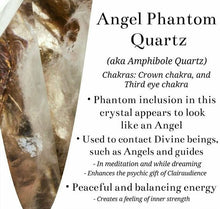 Load image into Gallery viewer, Hovave Art - Natural Water Clear Citrine, Carnelian and Amphibole Angel Phantom Quartz bracelet with channeled Sacred Masculine &amp; Divine Feminine Symbols