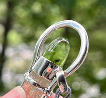 Load image into Gallery viewer, Collectors Drop - Heliodor crystal pendant with Rare Peridot with Ludwigite Inclusions