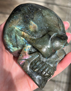 The Space Time Wizard Labradorite Skull Being