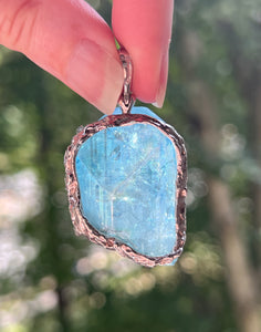 Collectors Drop - XL Aqua Aura Danburite pendant