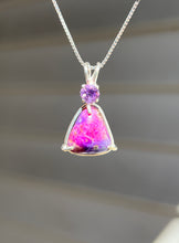 Load image into Gallery viewer, Hot pink Sugilite necklace with Amethyst