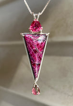 Load image into Gallery viewer, Top Quality Eudialyte, Pink Tourmaline &amp; Watermelon Tourmaline necklace