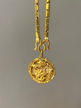 Load image into Gallery viewer, 23k solid yellow gold 22 inch Thai baht chain necklace with pretzel clasp - stamped “965%”
