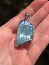 Load image into Gallery viewer, Collectors Drop - XL Aqua Aura Danburite pendant