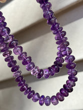 Load image into Gallery viewer, High quality Amethyst bead necklace with 925 sterling silver clasp