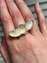 Load image into Gallery viewer, Spring Collectors Drop - Libyan Desert Tektite Carved Winged Scarab Ring - Size 7 (slightly adjustable)
